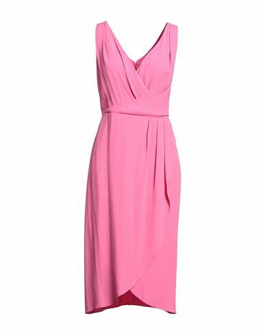 Caractère Woman Midi dress Fuchsia Viscose, Polyester Cover