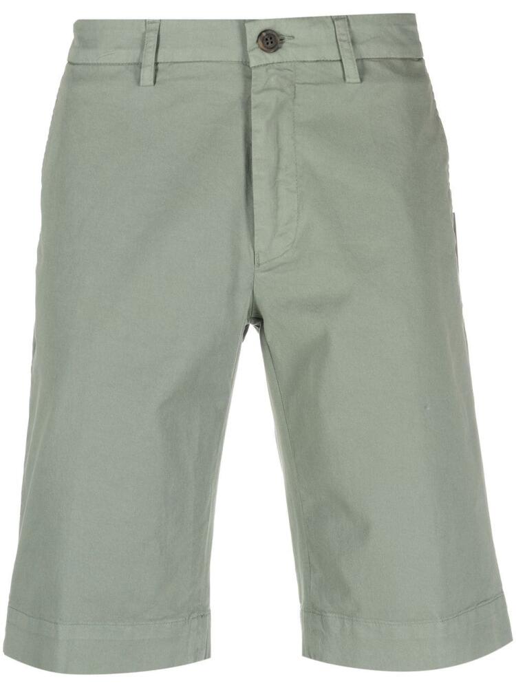 Canali stretch-cotton chino shorts - Green Cover