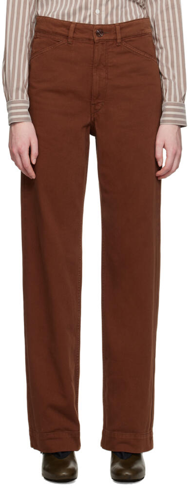 LEMAIRE Brown Relaxed-Fit Jeans Cover