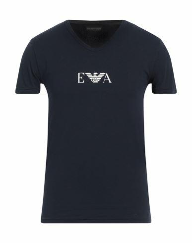 Emporio Armani Man Undershirt Midnight blue Cotton, Elastane Cover