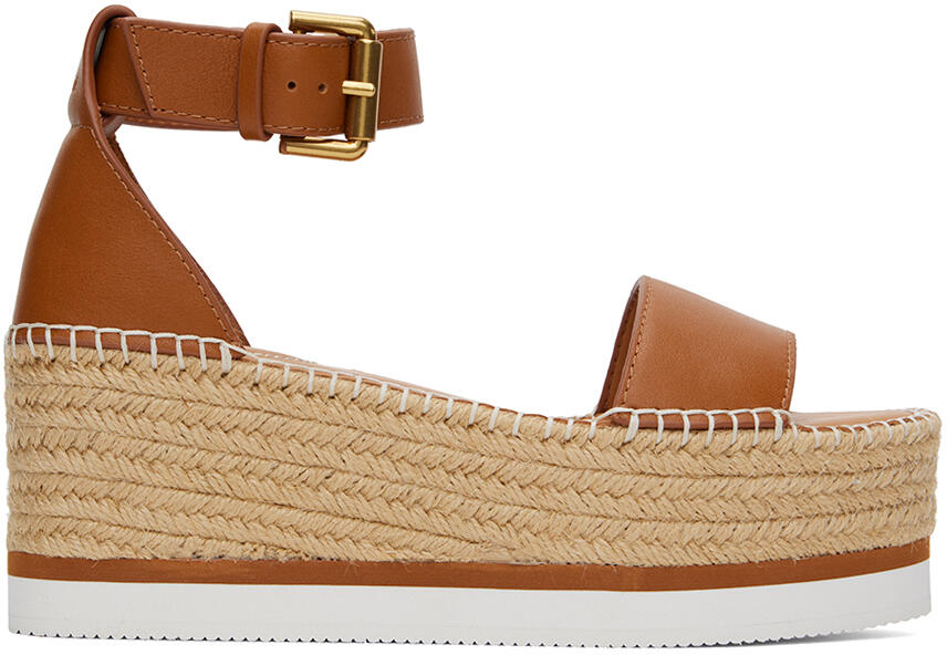 See by Chloé Tan Glyn Espadrille Sandals Cover