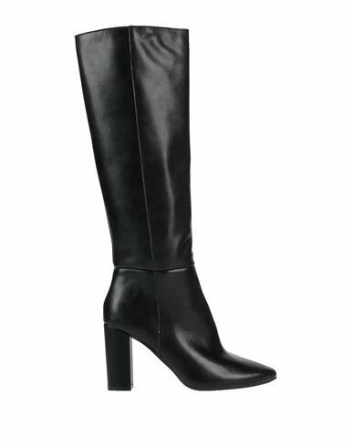 Francesco Milano Woman Boot Black Soft Leather Cover