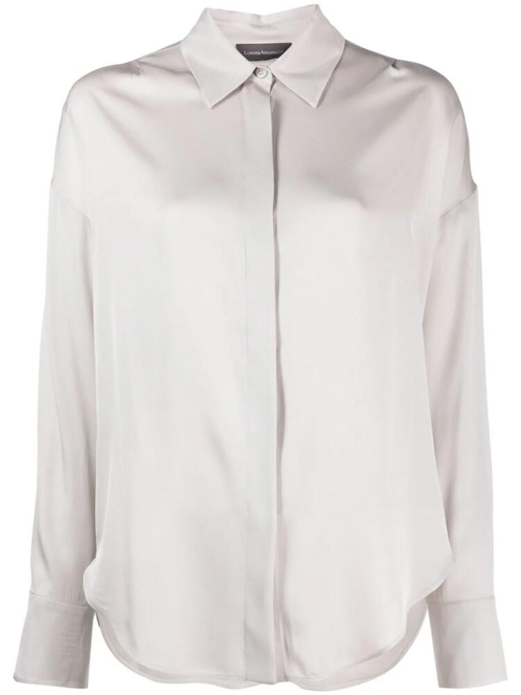 Lorena Antoniazzi Luna spread-collar button-up shirt - Grey Cover