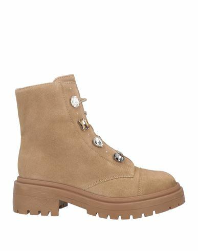 Apepazza Woman Ankle boots Sand Leather Cover