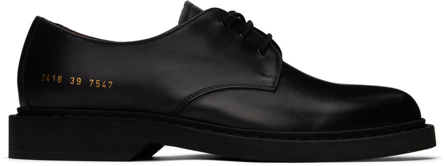 Common Projects Black Leather Derbys Cover