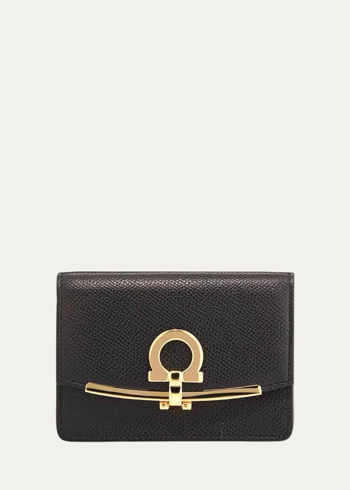 Ferragamo Icona Saffiano Card and Key Holder Cover