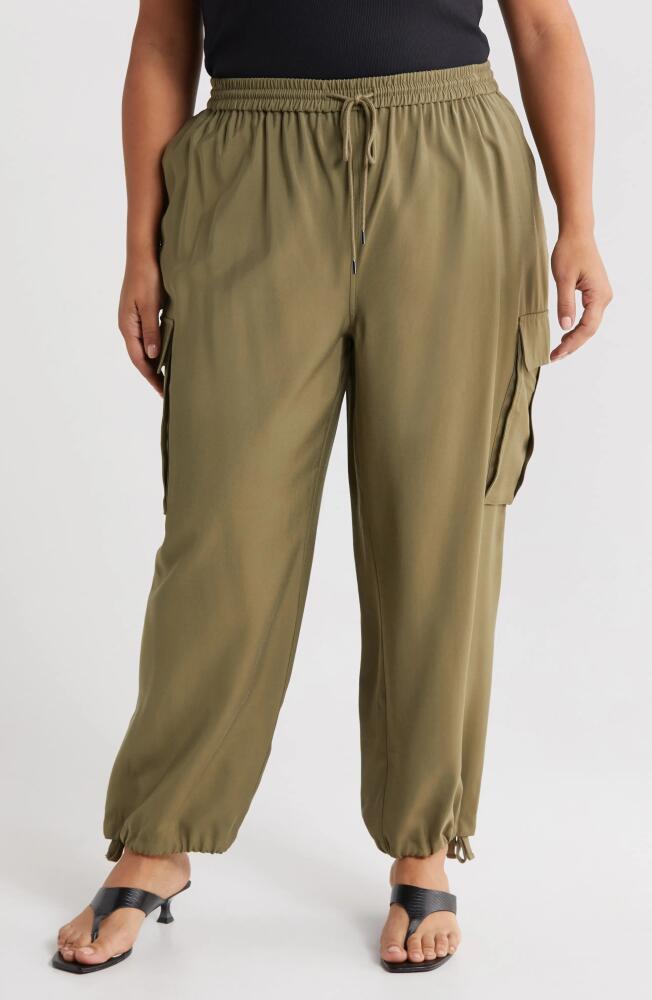 Nordstrom Utility Cargo Joggers in Olive Burnt Cover