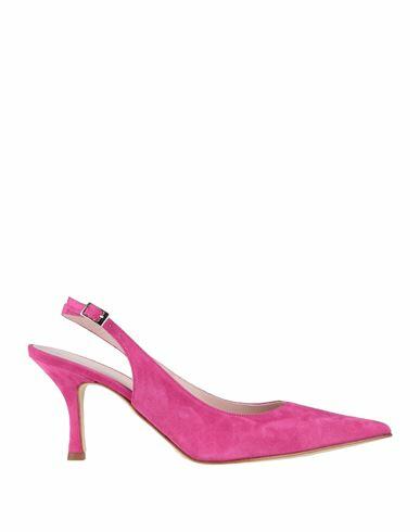 Luca Valentini Woman Pumps Fuchsia Leather Cover