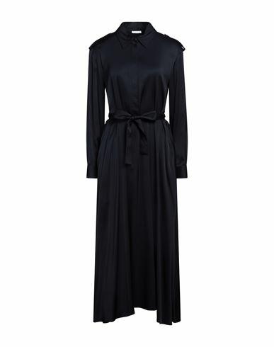 Peserico Easy Woman Maxi dress Midnight blue Viscose, Elastane Cover