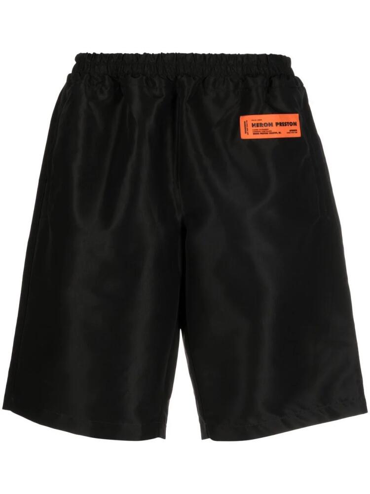 Heron Preston logo patch track shorts - Black Cover