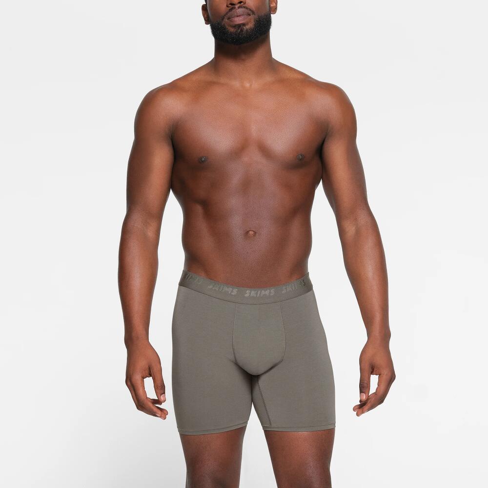 SKIMS Mens 5" Boxer Brief 3-Pack | Grey | XS | SKIMS Stretch Cover