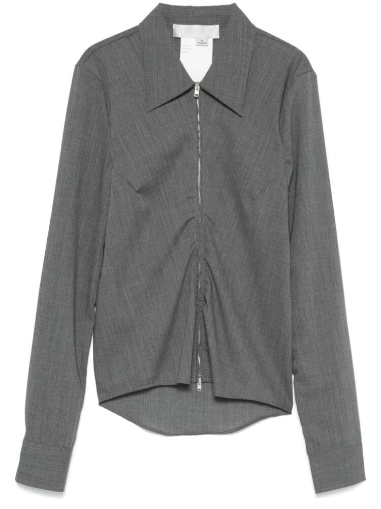 OUR LEGACY Slim Zip shirt - Grey Cover