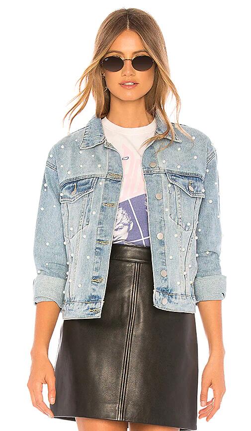 superdown Pearl Denim Jacket in Blue Cover