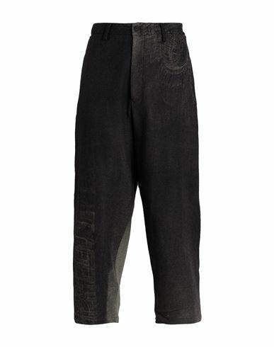 Yohji Yamamoto Man Pants Dark brown Wool, Nylon Cover