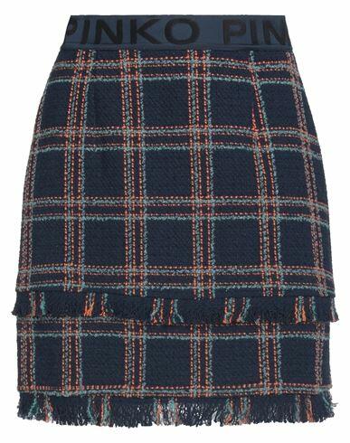 Pinko Woman Mini skirt Midnight blue Cotton, Polyester, Polyamide Cover