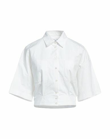 Ambush Woman Shirt White Cotton, Nylon Cover