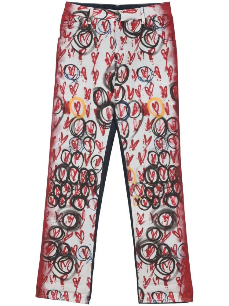 Charles Jeffrey Loverboy Exclusive Painted Art jeans - Grey Cover