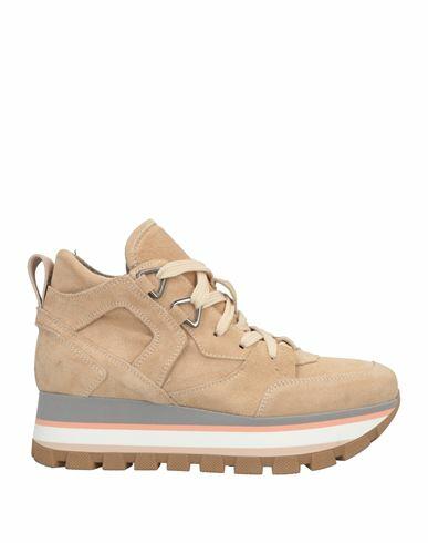 Janet & Janet Woman Sneakers Beige Soft Leather Cover