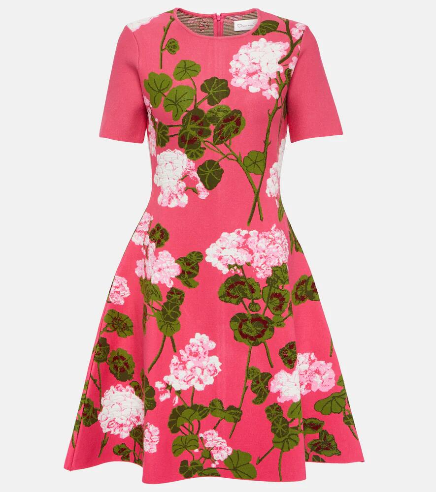 Oscar de la Renta Floral jacquard minidress Cover