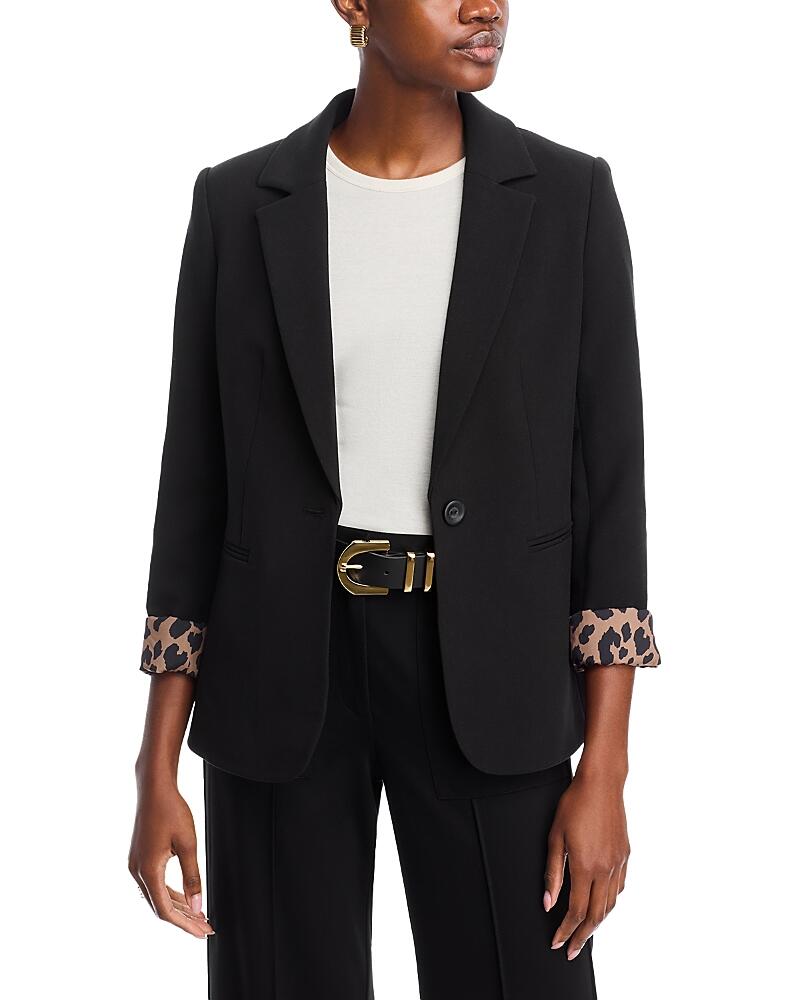 T Tahari Printed Cuff Blazer Cover