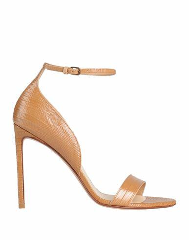 Francesco Russo Woman Sandals Camel Leather Cover