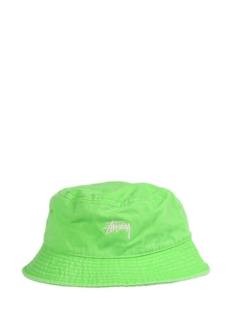 Stüssy logo-embroidered bucket hat - Green Cover