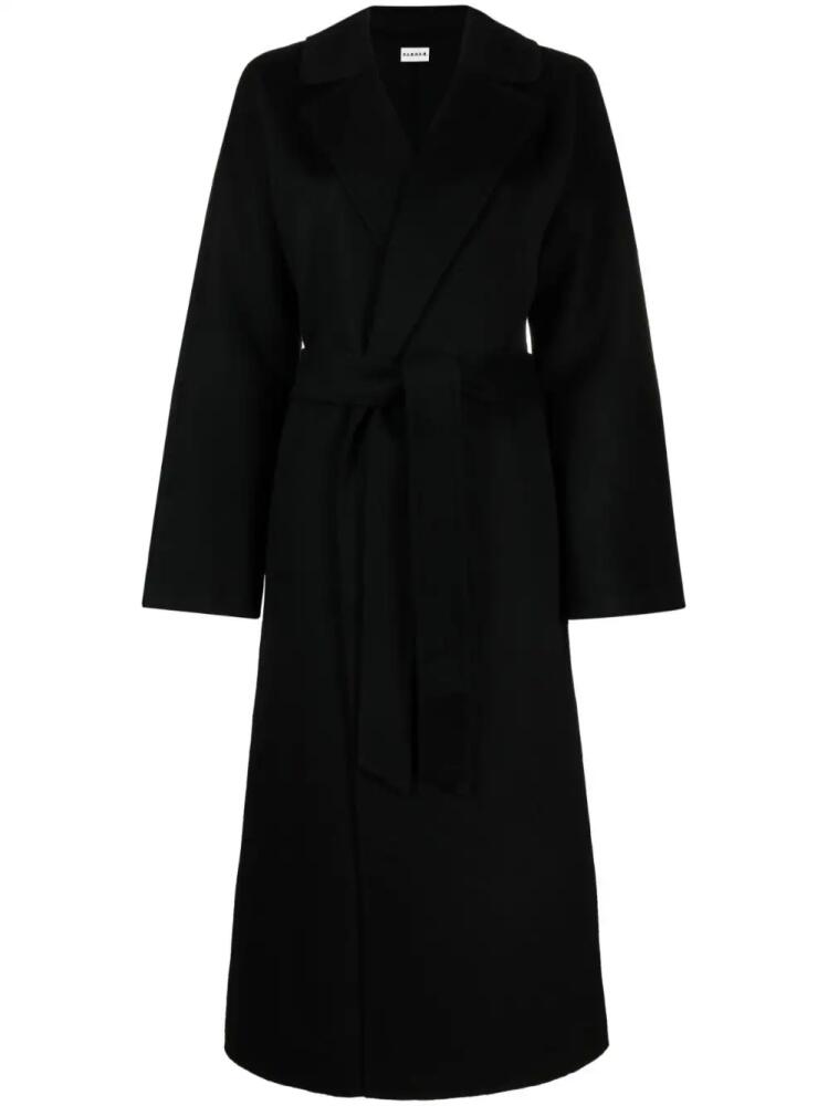 P.A.R.O.S.H. belted wool coat - Black Cover