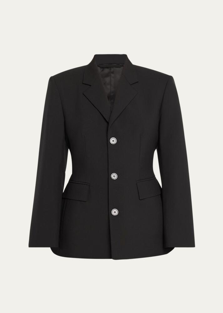 Balenciaga Wool Hourglass Blazer Jacket Cover