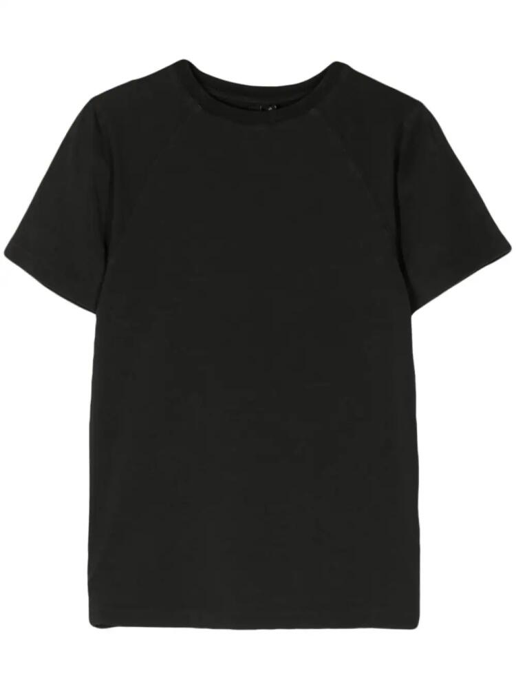 ENTIRE STUDIOS crew-neck cropped T-shirt - Black Cover