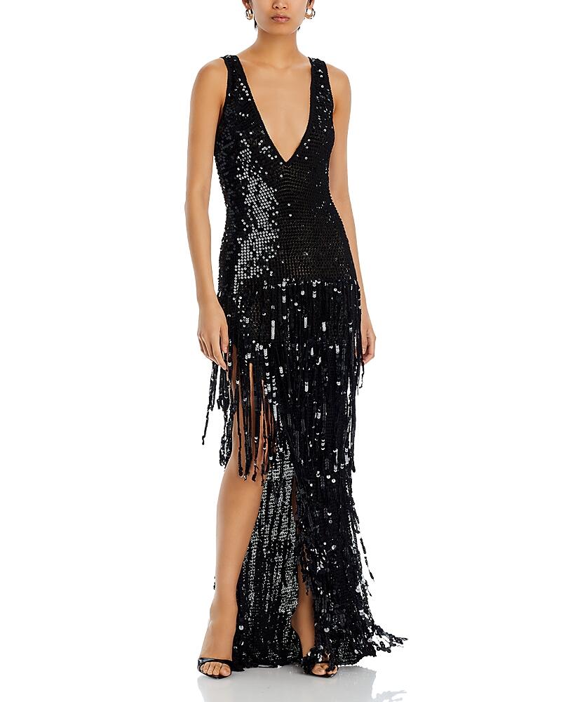 Retrofete Libra Embellished Fringe Bodycon Dress Cover