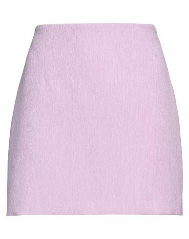 Patrizia Pepe Woman Mini skirt Lilac Polyester, Elastane Cover