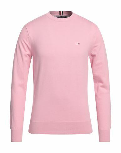 Tommy Hilfiger Man Sweater Pink Cotton, Polyester Cover