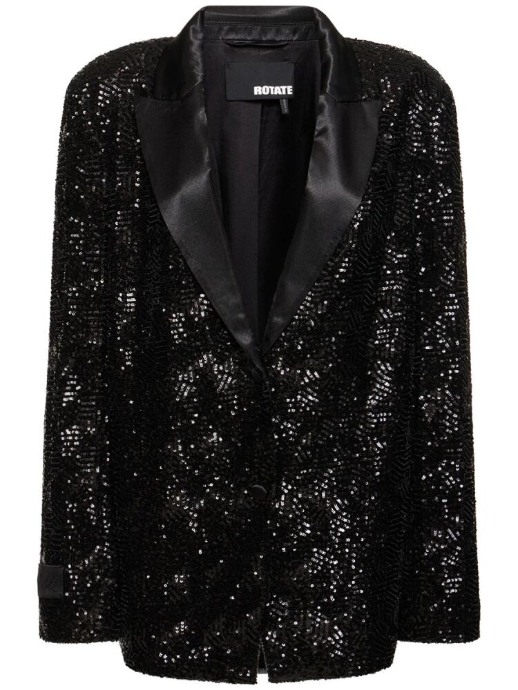 ROTATE Oversize Sequined Blazer Cover