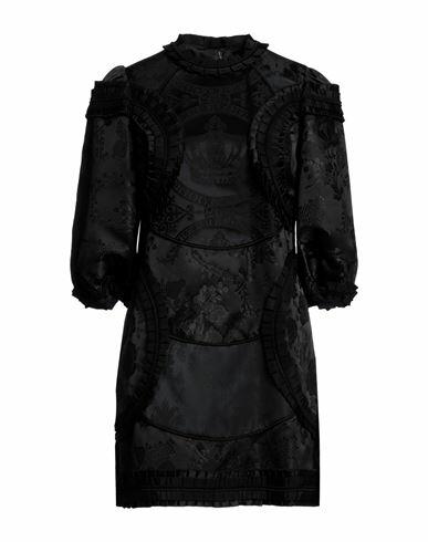 Dolce & gabbana Woman Mini dress Black Polyester, Acetate, Silk, Cotton, Viscose Cover