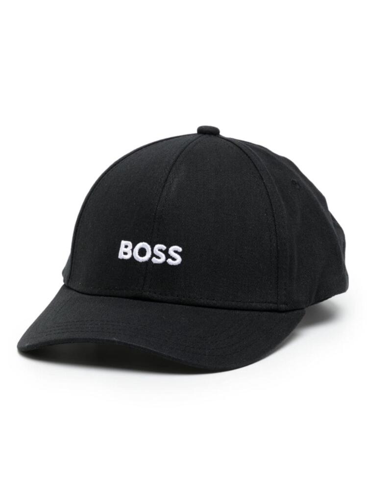 BOSS logo-embroidered cotton cap - Black Cover