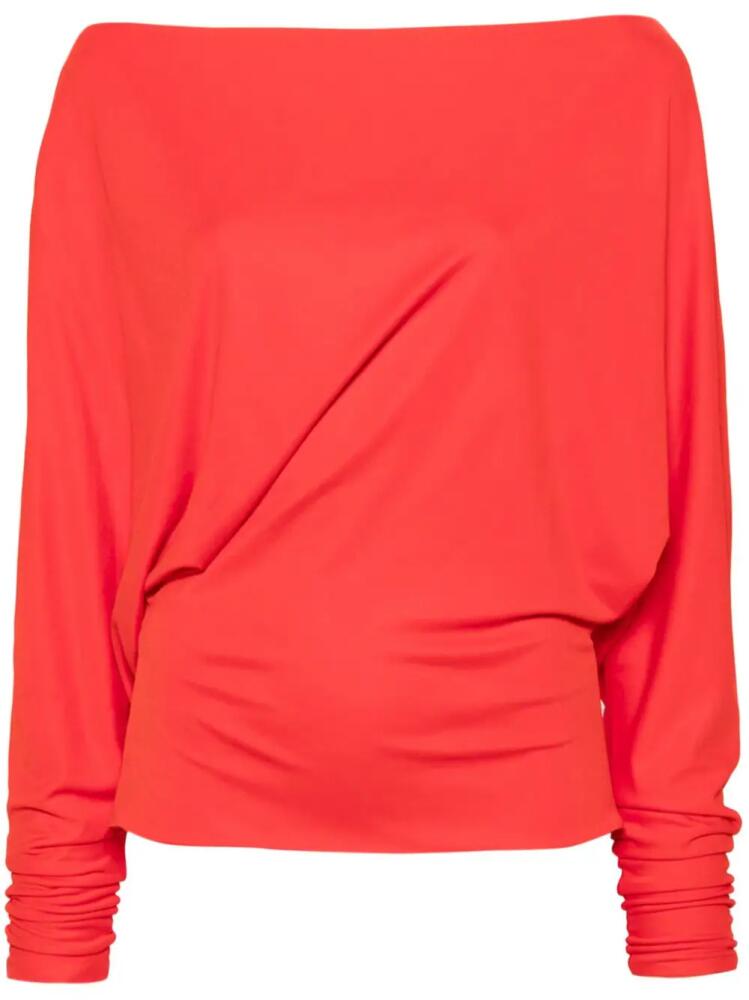 KHAITE Juno dolman-sleeve top - Red Cover