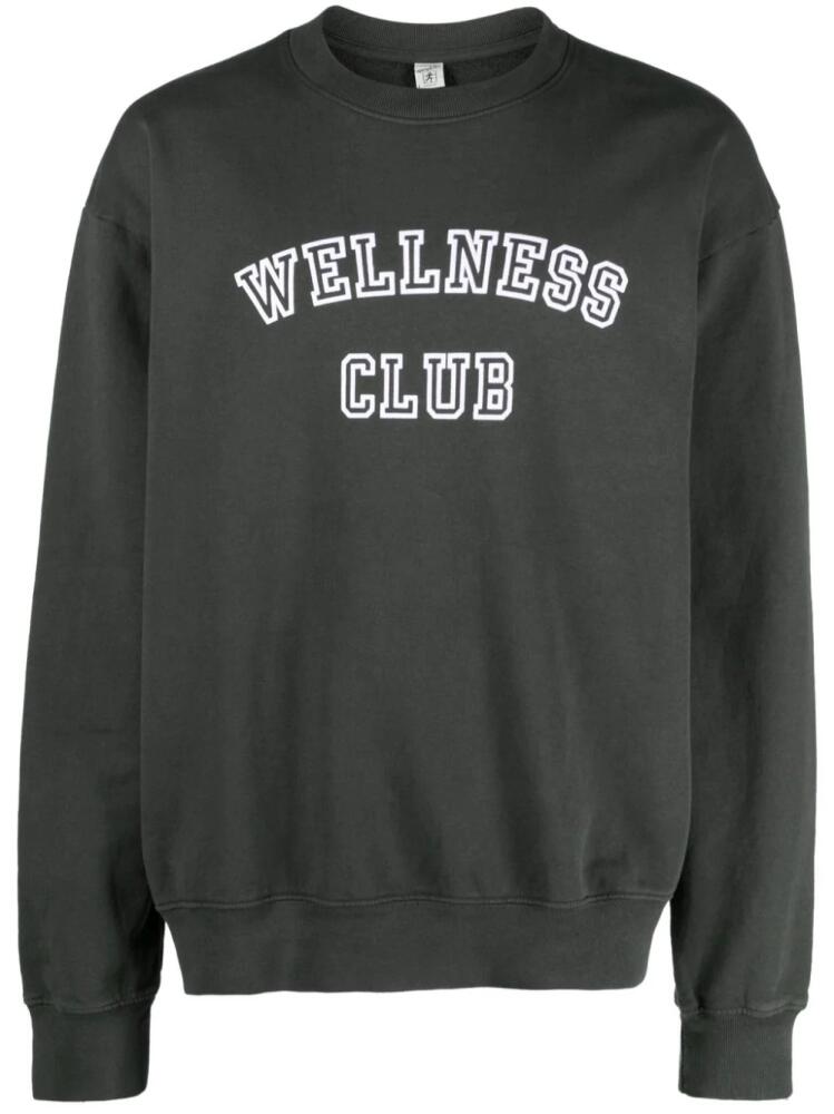 Sporty & Rich Wellness Club cotton sweatshirt - Grey Cover