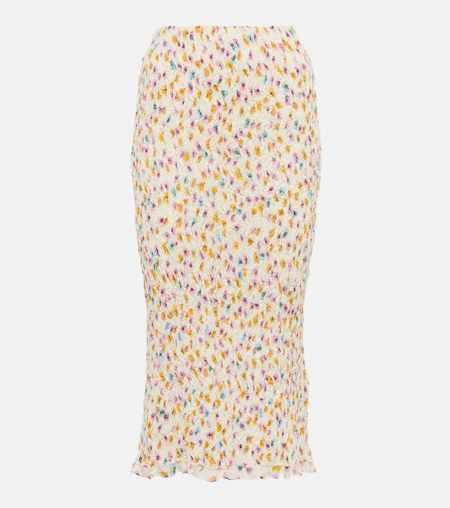 Dorothee Schumacher Floral plissé midi skirt Cover