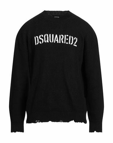 Dsquared2 Man Sweater Black Cotton Cover