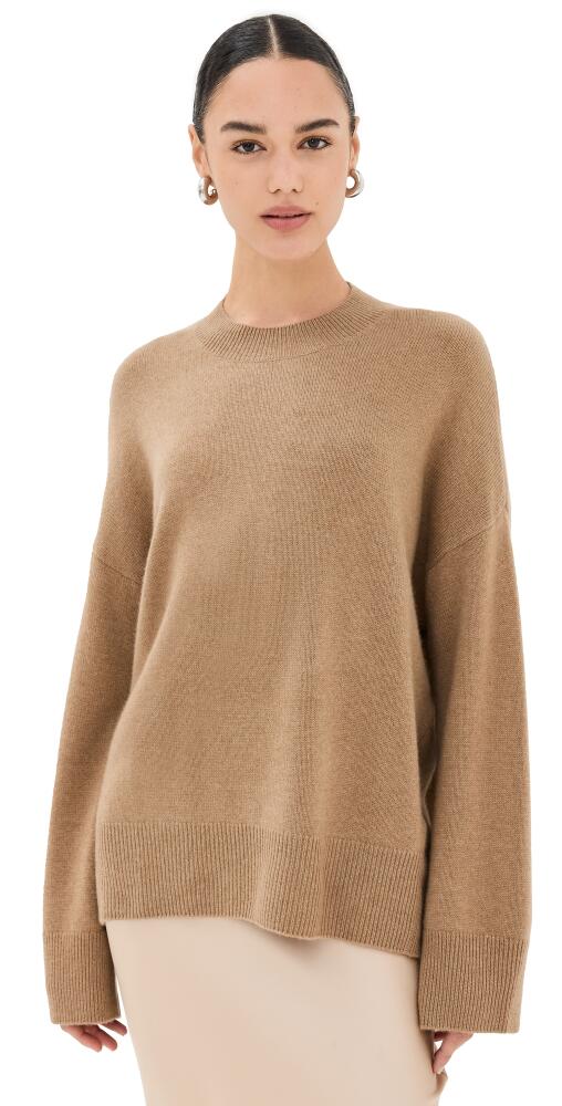 Le Kasha Norway Crew Neck Cashmere Sweater Camel Cover