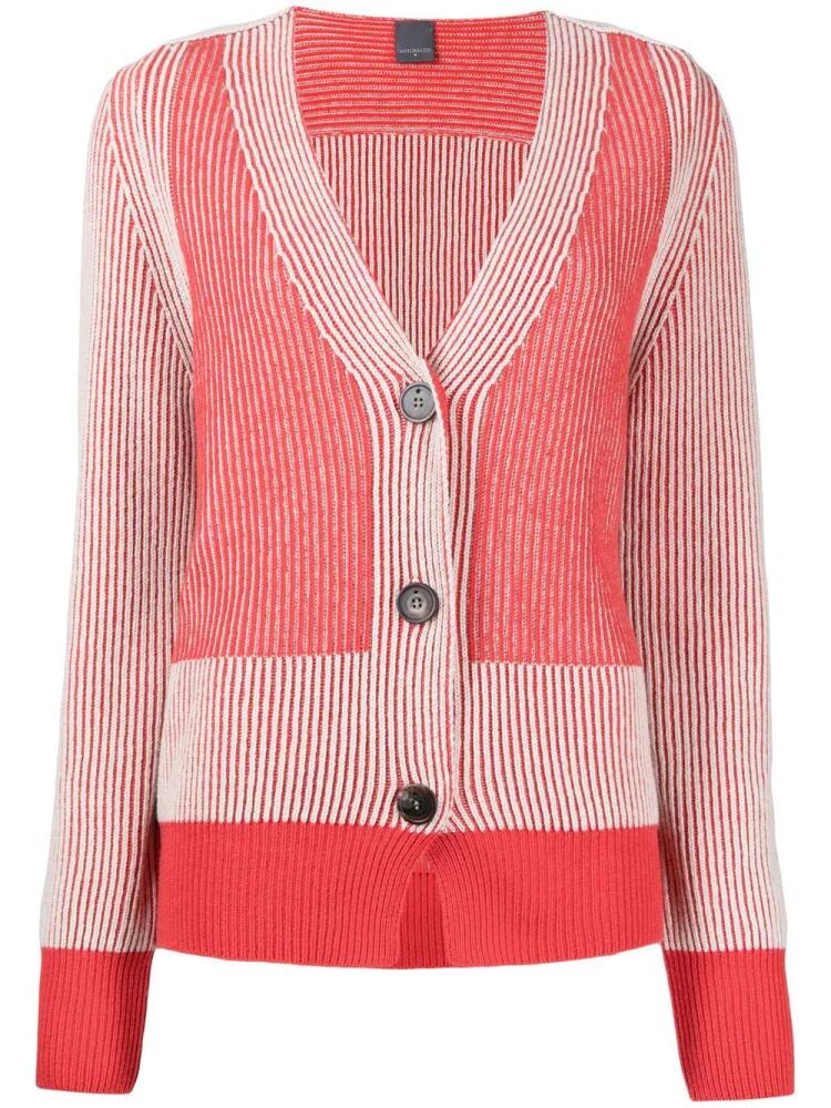 Lorena Antoniazzi ribbed button-up cardigan - Red Cover