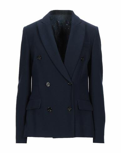 Golden Goose Woman Blazer Midnight blue Virgin Wool Cover