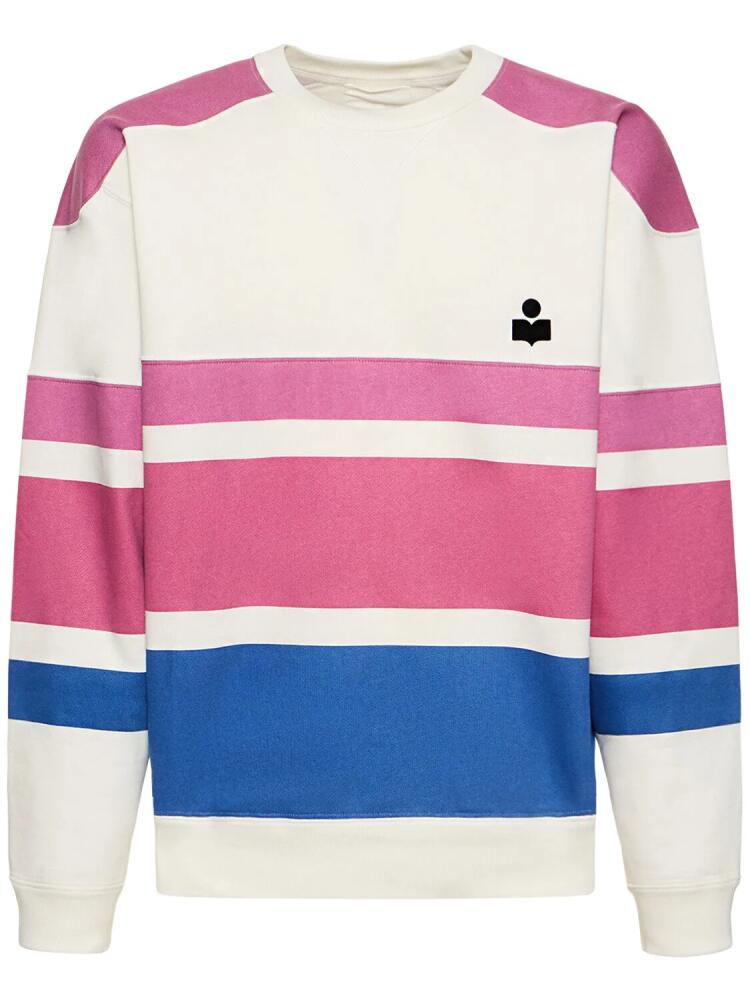 MARANT Color Block Cotton Crewneck Sweatshirt Cover