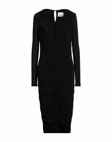 Isabel Marant Woman Midi dress Black Viscose, Elastane Cover