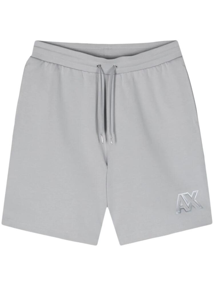 Armani Exchange logo-embossed track shorts - Grey Cover