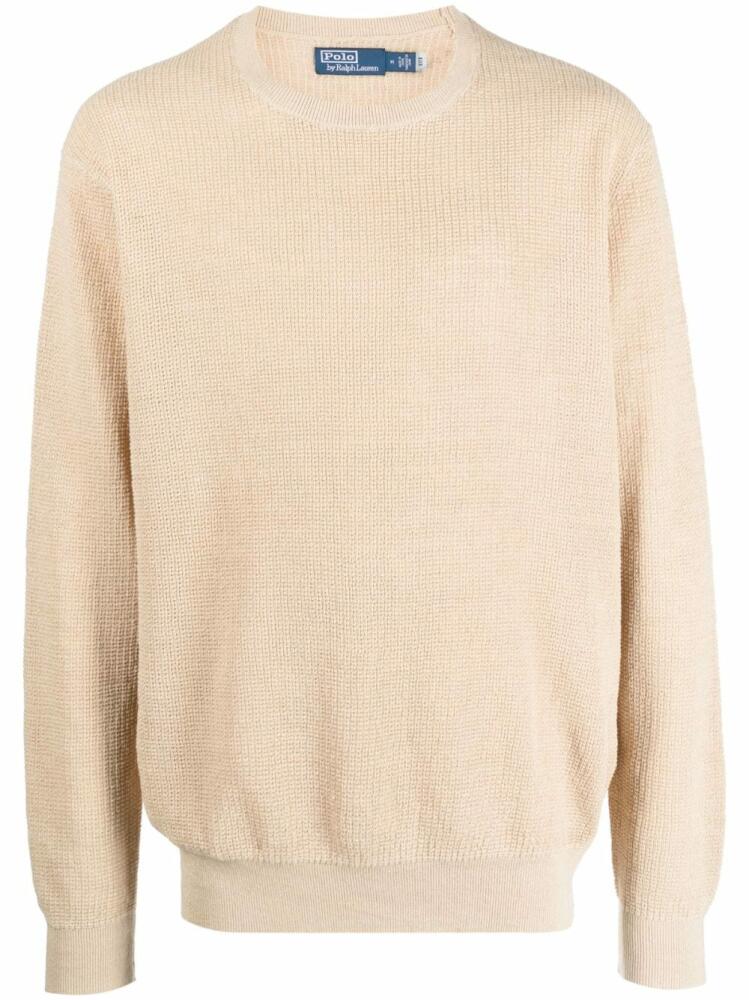 Polo Ralph Lauren crew-neck knitted linen jumper - Neutrals Cover