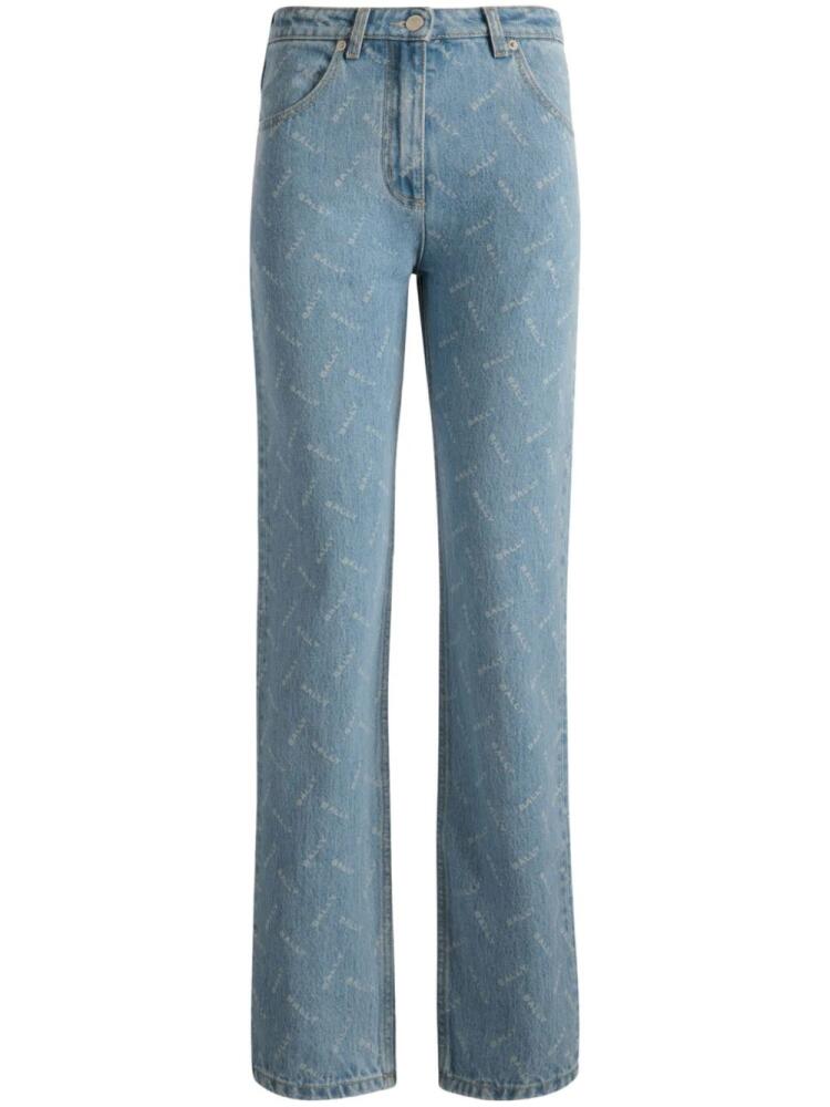 Bally logo-print straight-leg jeans - Blue Cover