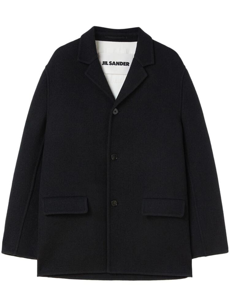 Jil Sander deconstructed wool jacket - Black Cover