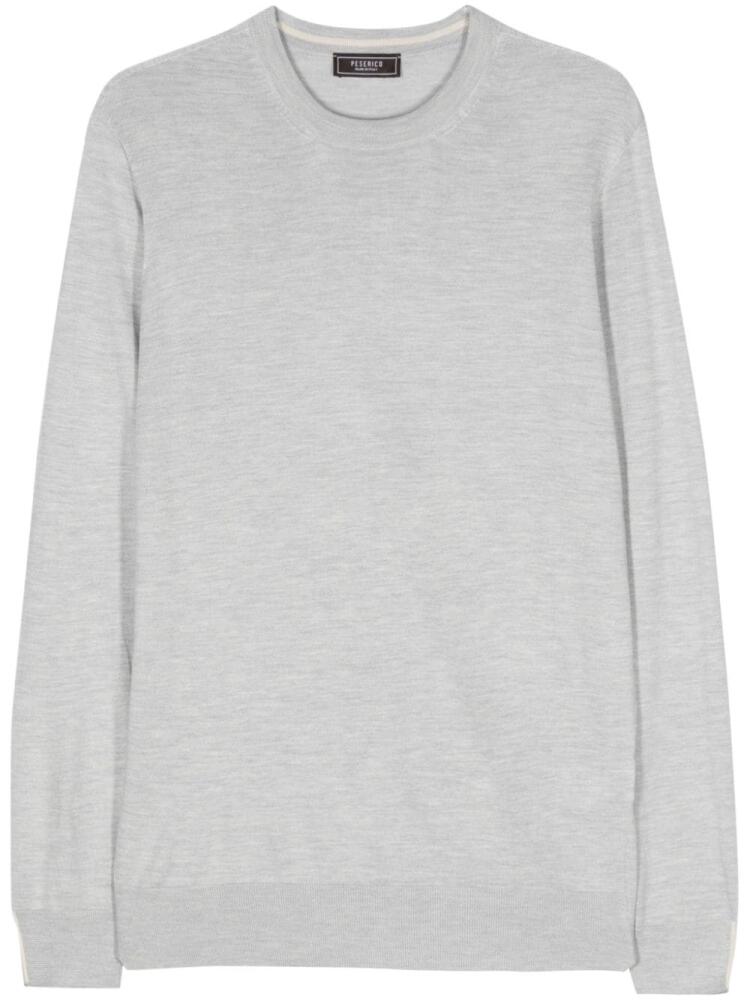 Peserico fine-ribbed mélange jumper - Grey Cover