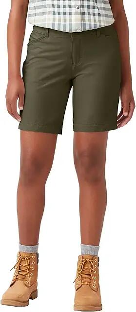 Dickies Temp IQ Shorts (Military Green) Women's Shorts Cover